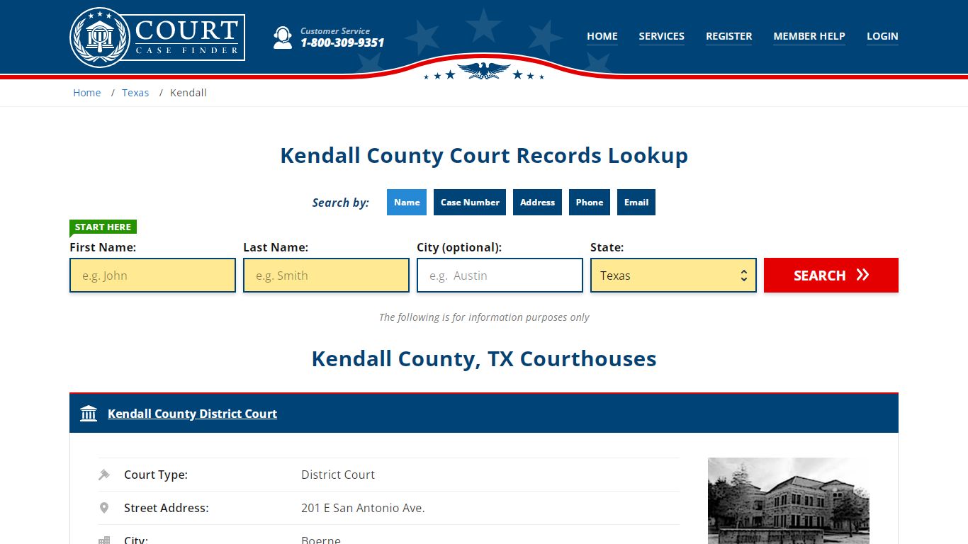 Kendall County Court Records | TX Case Lookup